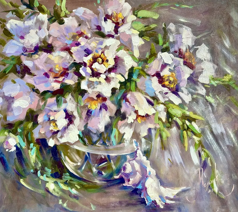 Зображення "Spring tenderness" від Iryna Melnyk, розмір: 70x80 cm, матеріали: Canvas,oil , медіум: Живопис, місто: Kamieniec-Podolski, серія: My garden blooms, ціна: $400